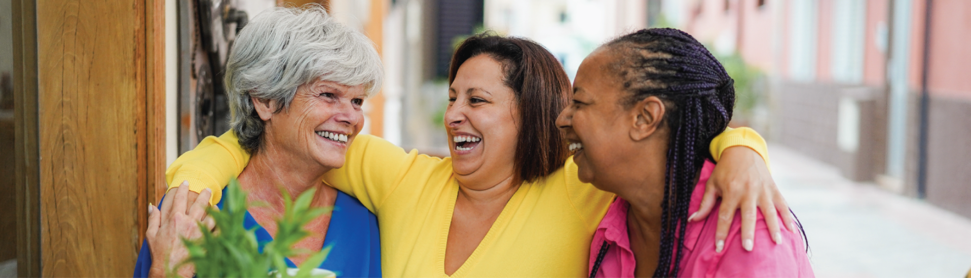 women laughing
